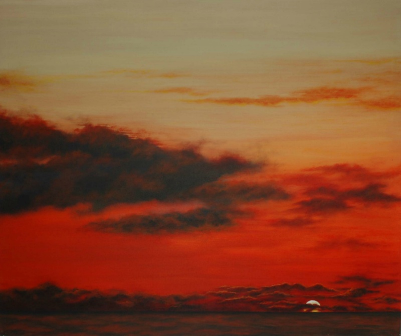 Die Sonne geht schlafen, 100 x 120